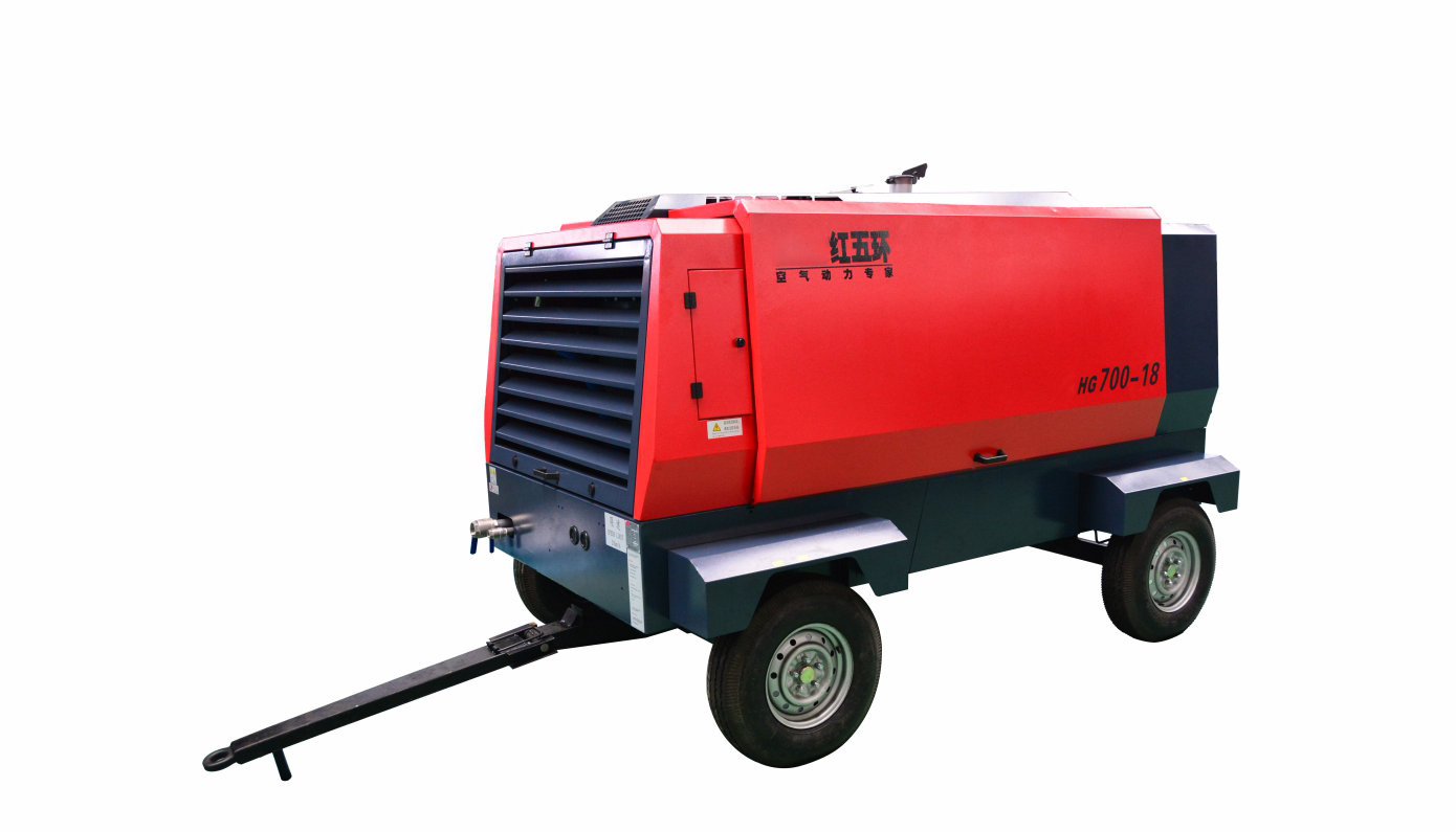 柴驅(qū)-HG系列單級(jí)高壓移動(dòng)空壓機(jī)（四輪）HG700 柴移